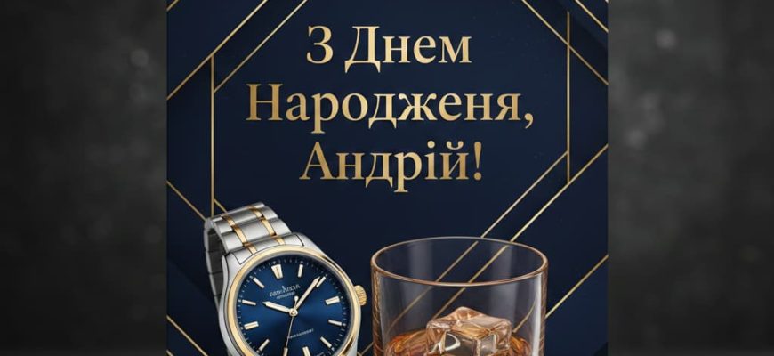 З Днем Народження Андрій(Андрію): картинка